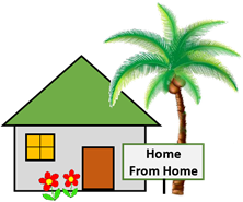 A tropical house image - click to learn more about Lifelines guest homes.